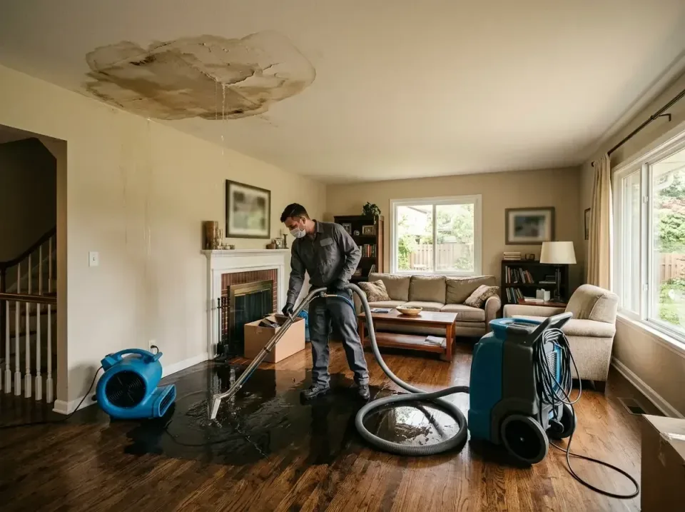 attic-pipe-burst-ceiling-drip-008 — frequently asked questions, Water Damage Restoration & Carpet Care in Beltsville, MD